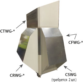 Mitsubishi Electric CFWG-S передняя ветрозащитная панель